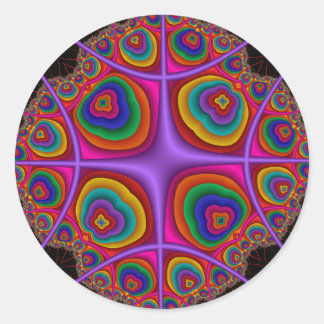 Elektronenwolke Runder Aufkleber