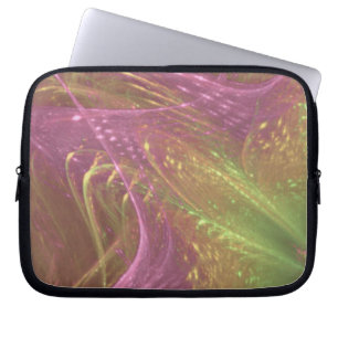 Elektronik-Beutel Green Magenta Asymmetrisches Fra Laptopschutzhülle