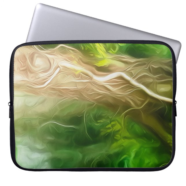 Elektronik-Beutel Traum Light Green Tree Laptopschutzhülle (Vorderseite)