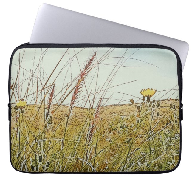 Elektronik-Beutel "Wilde Blume" Laptopschutzhülle (Vorderseite)