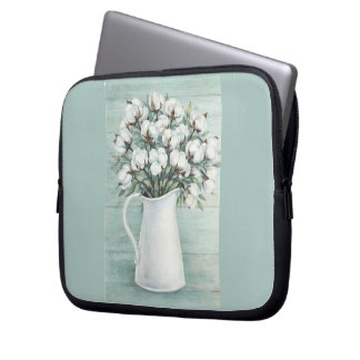 Elektronik-Hülle Baumwolle Blumen Farmhaus Laptopschutzhülle