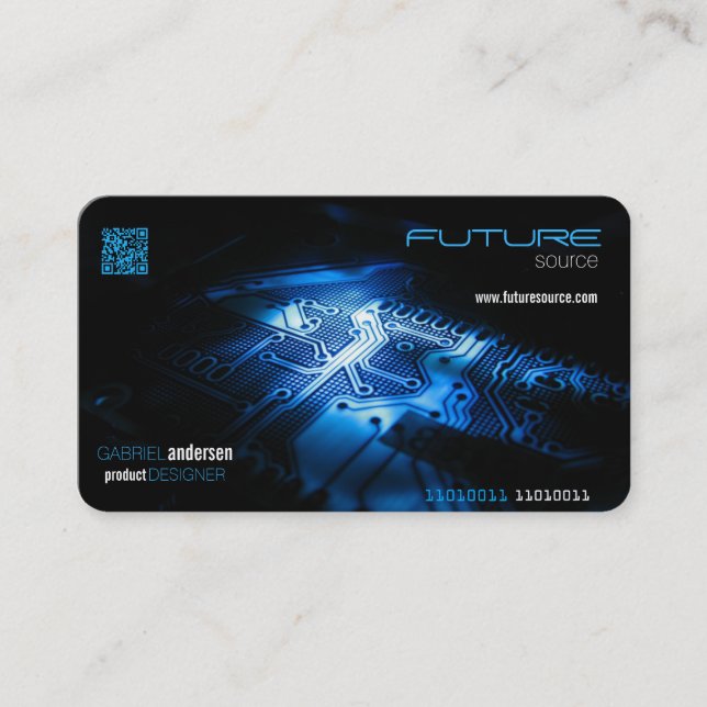 Elektronik qr-Code-Visitenkarte Visitenkarte (Vorderseite)