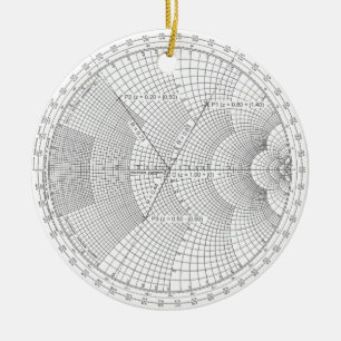 Elektronik Smith Chart Holiday Keramik Ornament