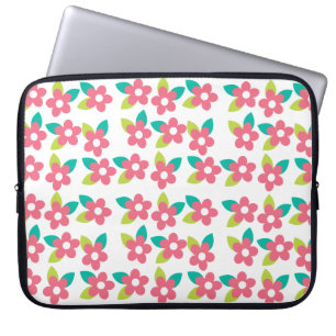 Elektronik-Tasche mit rosa Blume Laptopschutzhülle