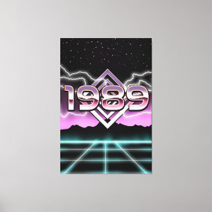 Elektronisch 1989 leinwanddruck