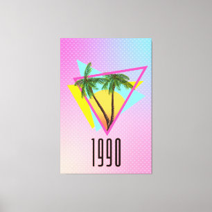 Elektronisch 1990 leinwanddruck