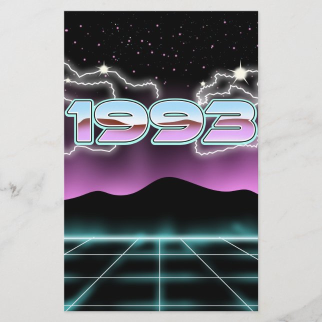 Elektronisch 1993 briefpapier (Vorderseite)