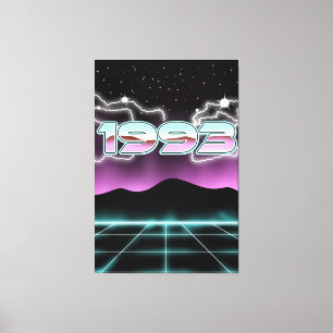 Elektronisch 1993 leinwanddruck