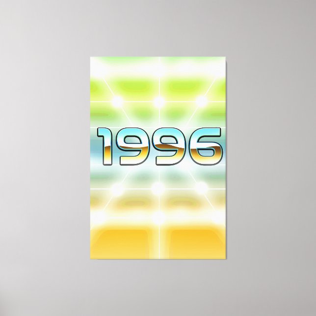 Elektronisch 1996 leinwanddruck (Vorderseite)