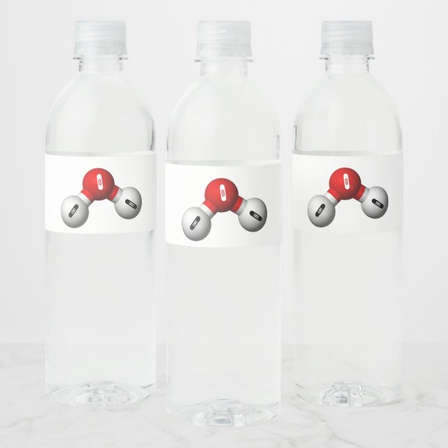 Elektronische Bindung von Wasser- Wasserflaschenetikett (Flaschen)