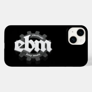 Elektronische Body Music EBM Buchstaben V3 grau Case-Mate iPhone 14 Hülle