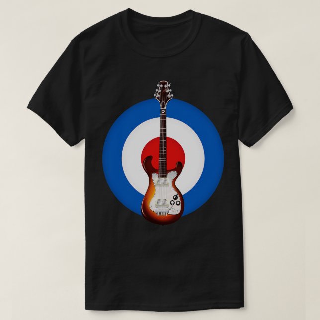 Elektronische Gitarre T-Shirt (Design vorne)