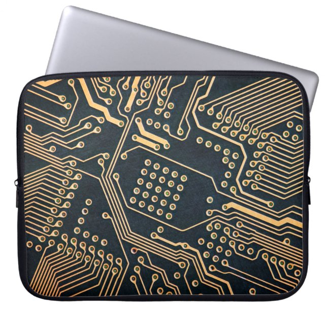 Elektronische Komponenten, nahe Computerkarte, gra Laptopschutzhülle (Vorderseite)