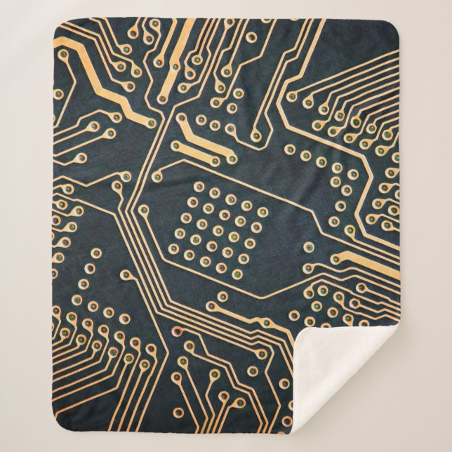 Elektronische Komponenten, nahe Computerkarte, gra Sherpadecke (Vorderseite)