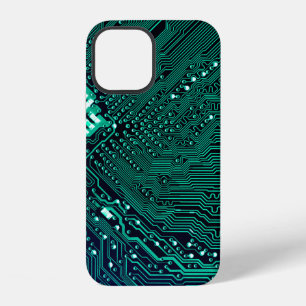 Elektronische Leiterplatte Hintergrund, abstrakt, iPhone 12 Hülle