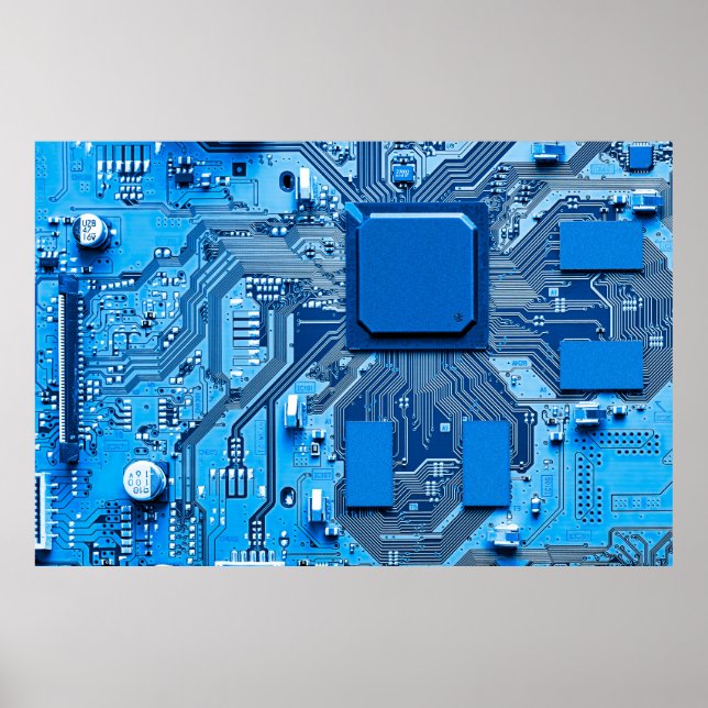 Elektronische Leiterplatte nah Poster (Vorne)