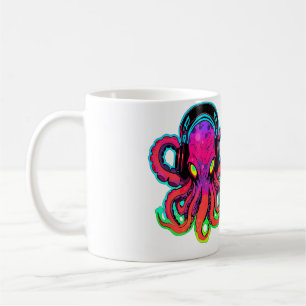 Elektronische Musik Sommerfestival Trippy Octopus Kaffeetasse