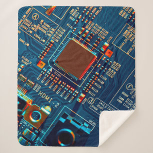 Elektronische Platine nah. elektronisch,mikr Sherpadecke