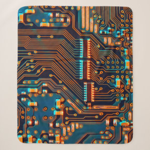 Elektronische Platine nah. Hintergrund, bob Sherpadecke