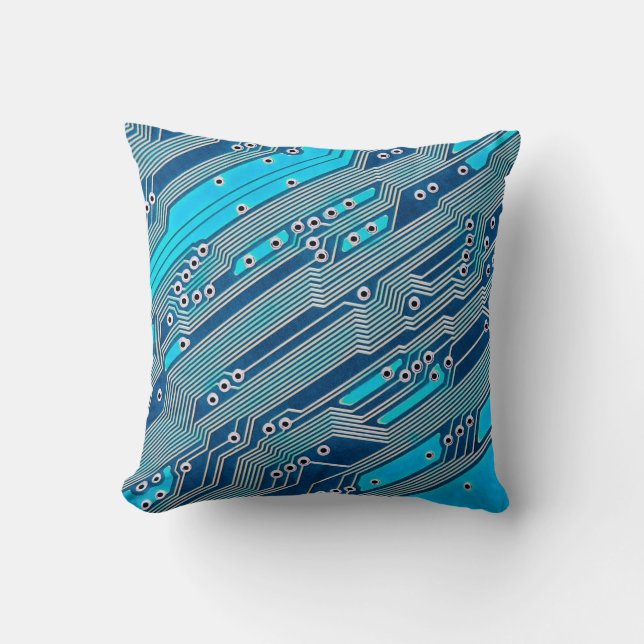 Elektronische Platine nah. Schaltung, Tafel, b Kissen (Vorderseite)