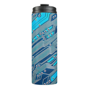 Elektronische Platine nah. Schaltung, Tafel, b Thermosbecher