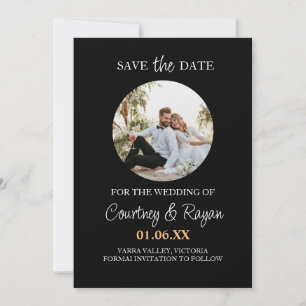 Elektronische Save the Date Vorlage mit Foto