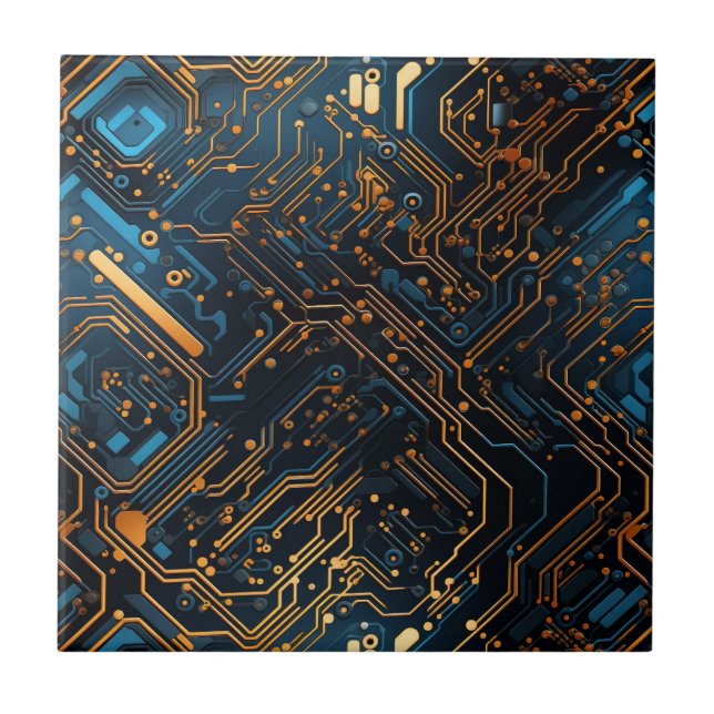 Elektronische Schalttafel Fliese (Vorderseite)