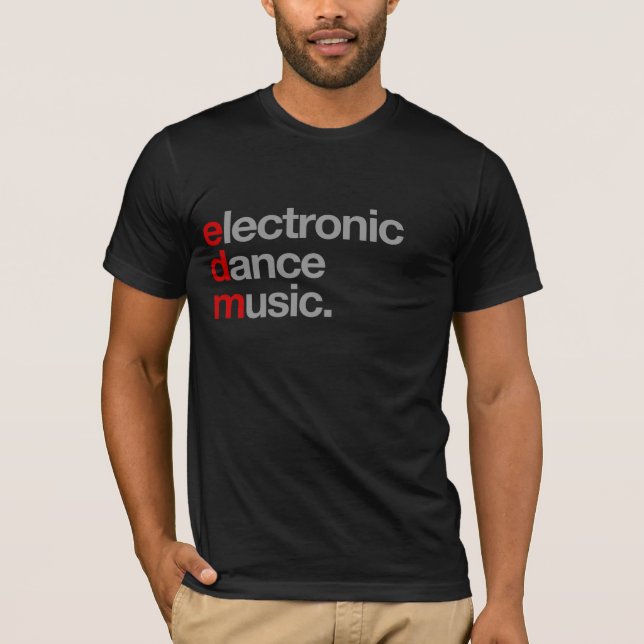 elektronische Tanzmusik T-Shirt (Vorderseite)