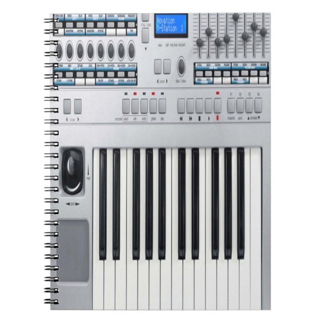 Elektronische Tastatur Notizblock (Vorderseite)