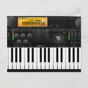 Elektronische Tastatur Postkarte