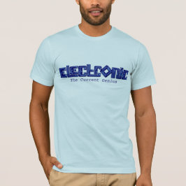 Elektronischer Blau PWB-Artgenie-T - Shirt