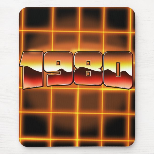 Elektronischer Leinwand 1980 Mousepad (Vorne)
