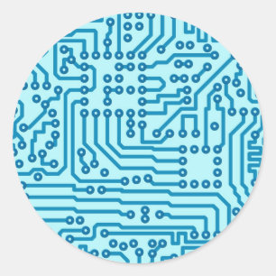 Elektronisches Digitalschaltungs-Brett Runder Aufkleber