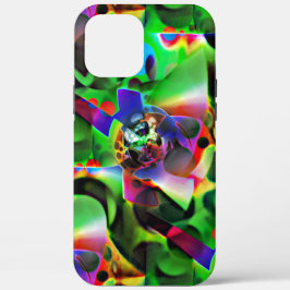 Elektronisches Planetarium in Grüntönen Case-Mate iPhone Hülle