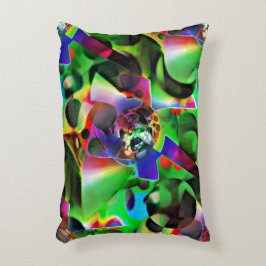 Elektronisches Planetarium in Grüntönen Dekokissen