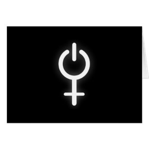 Elektronisches Symbol für Girl-Power-Frauenzeichen