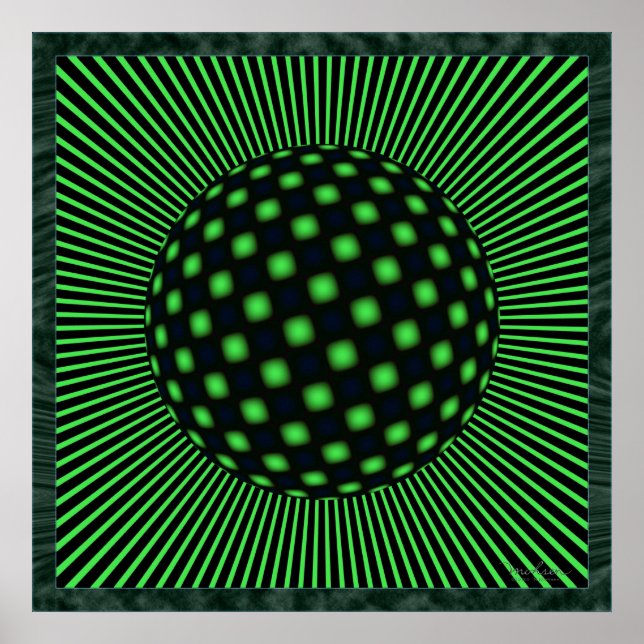 Elektrooptische Illusion Poster (Vorne)