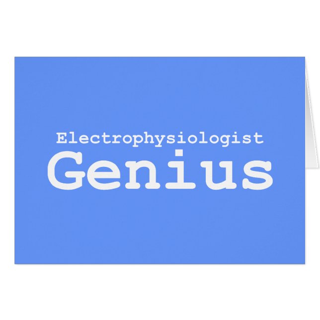 Elektrophysiologe Genius Geschenke (Vorderseite (Horizontal))