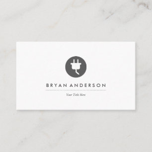 Elektrosteckkarte Visitenkarte