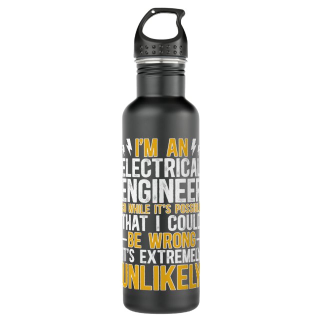 Elektrotechnik Edelstahlflasche (Vorderseite)