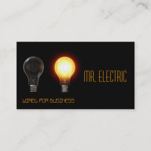 Elektrotechnik, Elektrotechnik, Elektrobetriebskar Visitenkarte