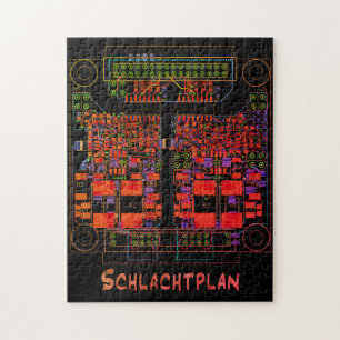 Elektrotechniker Puzzle Schaltplan "Schlachtplan"