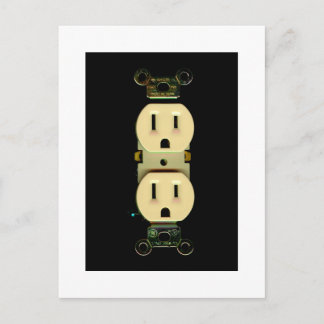 Elektrounternehmen, kundenspezifisches Marketing Postkarte