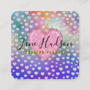 Elelgant Simple Minimalistisch Editable Business C Quadratische Visitenkarte