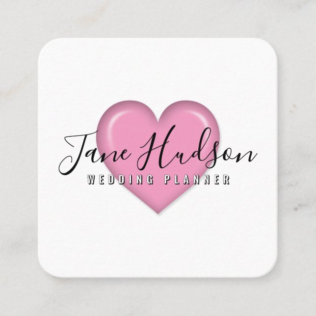 Elelgant Simple Minimalistisch Editable Business C Quadratische Visitenkarte (Vorderseite)