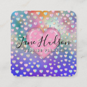 Elelgant Simple Minimalistisch Editable Business C Quadratische Visitenkarte