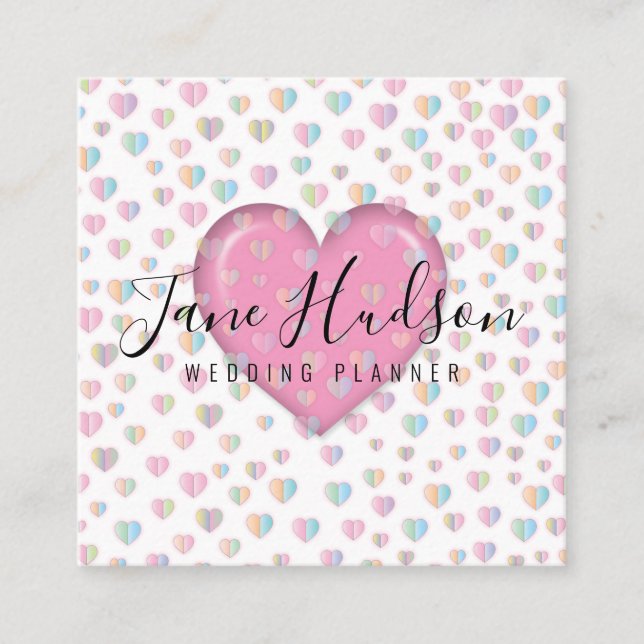 Elelgant Simple Minimalistisch Editable Business C Quadratische Visitenkarte (Vorderseite)