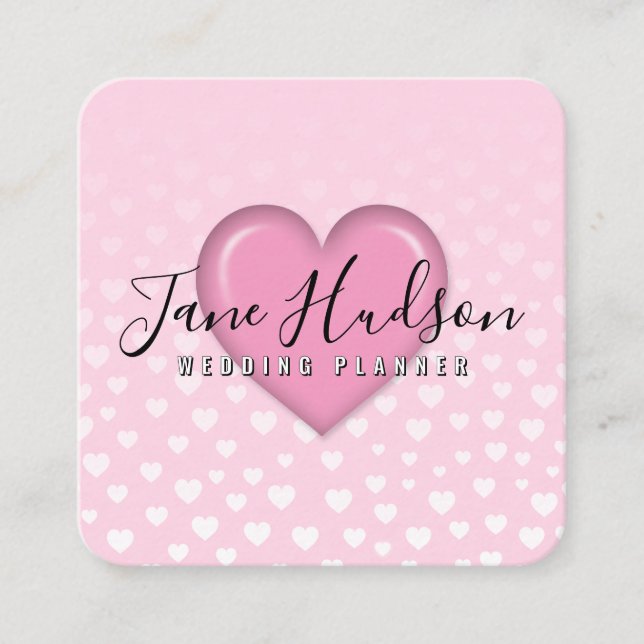 Elelgant Simple Minimalistisch Editable Business C Quadratische Visitenkarte (Vorderseite)