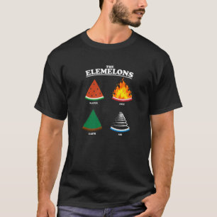 Elemelons Watermelon Air Earth Fire Punny Fossil T-Shirt