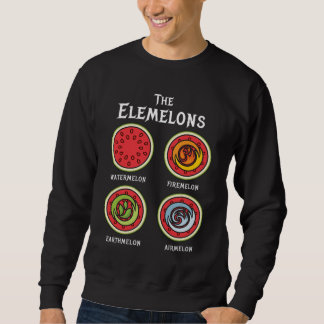 Elemelons Watermelon Fire Earth Sweatshirt